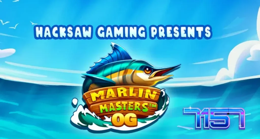 Cena subaquática e deck de barco no slot Marlin Masters OG